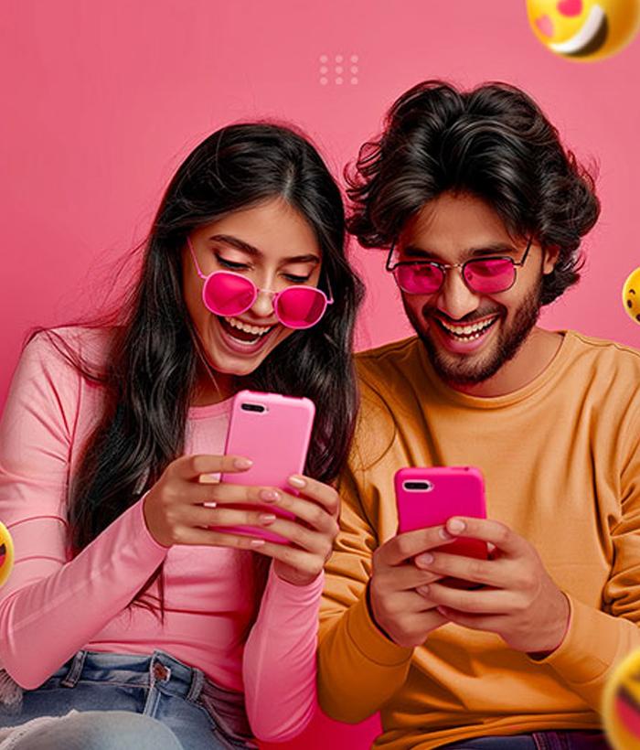 teenagers using mobile prepaid internet