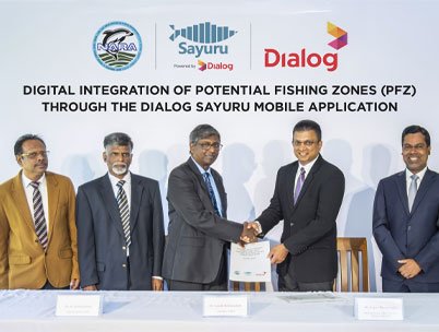 Dialog and NARA Enable Fishermen Locate Potential Fishing Zones via Sayuru App
