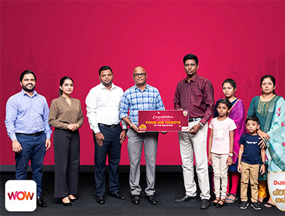 Dialog Awards Maldives Family Getaway to the Winner of Swarna Shakthi Retail Campaign